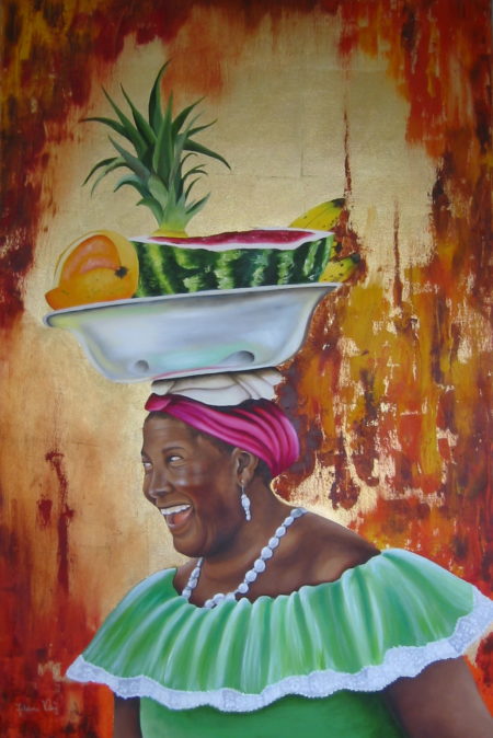 palenquera oil on canvas painting
