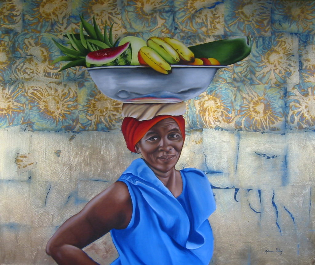 palenquera oil on canvas painting