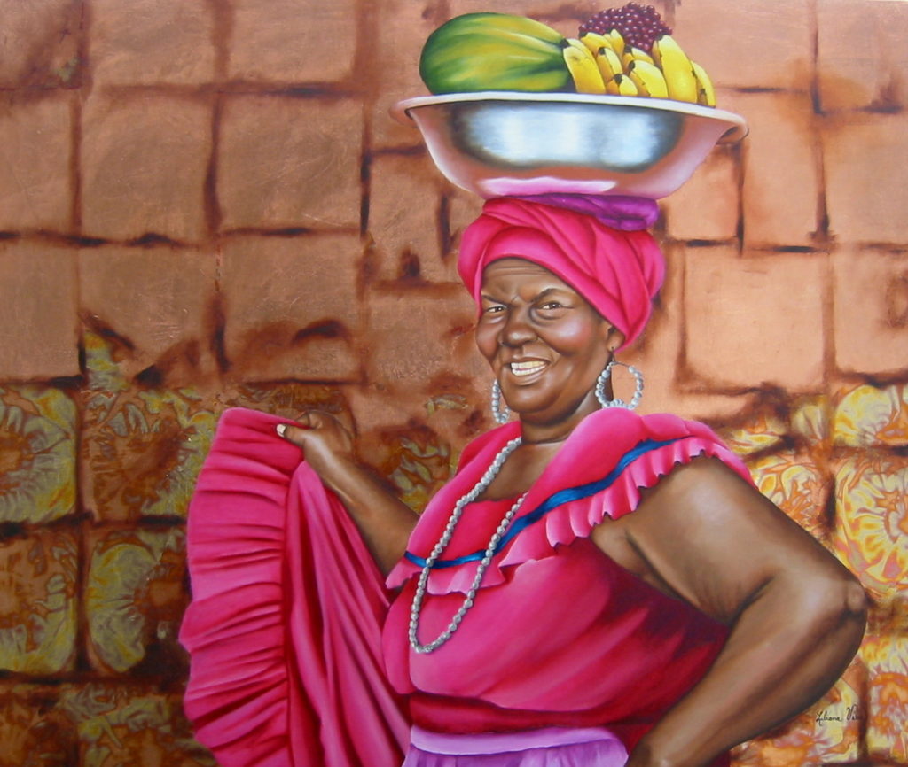 palenquera oil on canvas painting